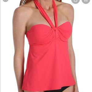 Women's Coco Reef Solid Five Way Convertible Tankini Swim Top